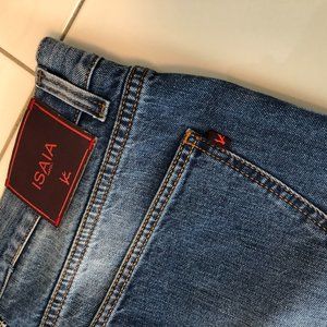 Brand New Isaia Blue Jeans Never Been Worn without Tags 39" Waist